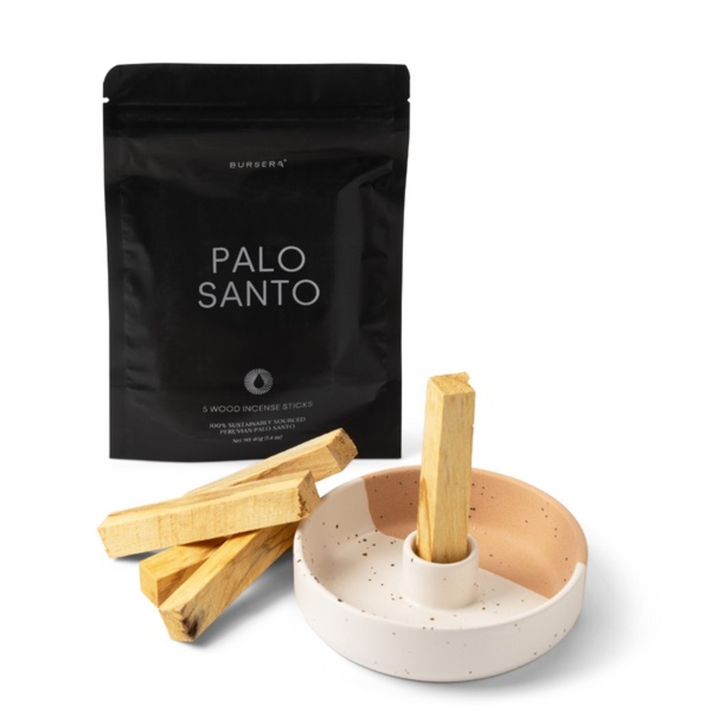 Bursera Palo Santo Incense Set with Holder